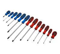 13 PACK Hammer Through Screwdriver Set - Hardened Steel Hammer Strike Chisel Cap