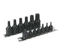 13 PACK TRX Star Socket Bit Set - 1/4" & 3/8" Square Drive - BLACK OXIDE T10 T60