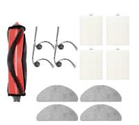 13 Packs Replacement Parts for Roborock Q7 M5, Q7 M5+, Q7 L5, Q7 L5+ Robot Vacuum Cleaner, Replacement Parts Include 1 Main Brush,4 Mop Cloth,4 Hepa Filters,4 Side Brush