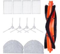 13 Packs Replacement Parts for Xiaomi S20 Robot Vacuum Cleaner, Replacement Parts Include 1 Main Brush,4 Mop Cloth,4 Hepa Filters,4 Side Brush
