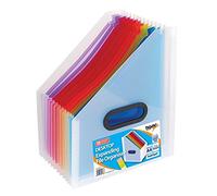 13 Part A4 Desktop Expanding File Portrait Organiser With Coloured Index Tabs