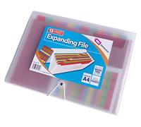 13 Part A4 Expanding File Organiser Document Storage Folder with Index Tab (Rainbow)