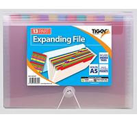 13 Part Expanding File A5 Multi Colored Pockets 302345