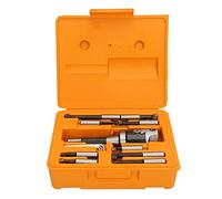 13 Pcs Carbon Steel English R8 Boring Bar Set, CNC Lathe Tool Kit with 7/16 20UNF Thread, High Precision Boring Head for Metalworking, Includes 9 Cutters and 3 Hex Wrenches