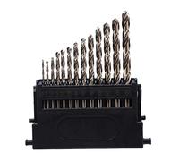 13 Pcs Cobalt HSS Twist Drill Bit M35 High Speed Steel Twist Bit Set For Metal Drilling Cutter Machine Cobalt Bits For Hardened Steel Drilling