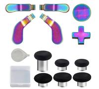 13 Pcs Elite Series 2 Core Controller Replacement Kits for Xbox Elite Series 2,Elite 2 Core Controller,Series 2 Controller Accessories with 6 Joysticks,4 Paddles,1 D-Pads, 1 Adjustment Tool (Rainbow)