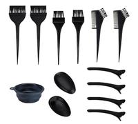 13 PCS Hair Coloring Brushes Hair Dye Brush and Bowl Set Double Sided Hair Dying Brushes Tint Comb Set Tools for Hair Colouring Kit Hair Dying Tools Kit DIY Beauty Salon Hair Bleaching Tools Kit