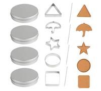 13 Pcs Korean Sugar Candy Making Tools, Stainless Steel Cookie Cutter Set