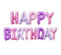 13 PCS Kpop Balloons Happy Birthday Decorations, Macaron Colour Letter Balloon Set, Kpop Party Decorations, Aluminium Foil Birthday Decorations, Happy Birthday Banner Balloons 15.7 Inch