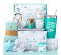 13 Pcs Luxury Bath Sets for Women Christmas Gifts Pamper Spa Sets for Her Birthday Gift, Ocean Themed Present Relaxation Spa Bath Basket Get Well Soon Package for Mom Wife Sister Friend