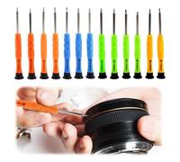 13 PCS Magnetic Mini Glasses Screwdriver Set Tiny Screw Driver Sets, Precision Small Precision Micro Screw Kit for Eyeglasses, Watches, Toys, Jewelry, Phone, Tools