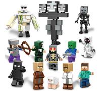 13 Pcs Minecraft Lego Action Figures Assembled Building Blocks Minifigures Sets Boys Girls Collectible Toys Gift