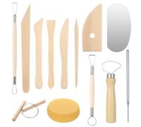 13 Pcs Pottery Clay Sculpting Tools Set, Polymer Clay Tools Sculpting Set, Pottery Tools Kit for DIY Arts and Crafts Air Dry Modeling Ceramics Crafting Beginners Professionals