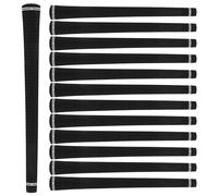13 Pcs Rubber Golf Grips Set Anti-Slip Rubber Golf Club Grips Black Standard Putter Grip All-Weather Performance High Shock Absorption Golfgrip for Men Women