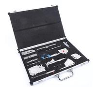 13 Pcs Welding Gauge Tool Kit, Stainless Steel Welding Measure Gauge Combine Kit, Inspection Ruler Case Box with Welding Inspection Mirror