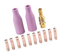 13-Piece 15AK MIG Welding Torch Accessories Set: Ceramic Nozzles, Gas Nozzle Holder & Tips (0.6/0.8/0.9/.0/.2mm) for 15AK Torch(0.8MM)