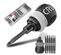 13-piece 26-in-1 ratcheting Screwdriver Set with Handle, mini Stainless Steel Multi-bit Screwdriver for Home Repair and DIY