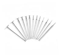 13-Piece Diamond Bits Set, 2.35mm Shank T-Head Grinding Burrs for Carving, Engraving & Polishing, Compatible with Rotary Tools for Stone, Glass, Jewellery & More