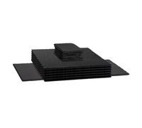 Argon Tableware 13 Piece Square Slate Placemats & Coasters Set, Multi