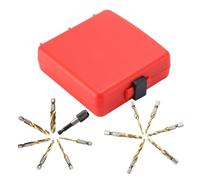 13-Piece Titanium Metric Drill Bit Set, Power Tool Accessories Metric Tap Drill Bits for Deburring Countersinking Home Repair Workshop DIY Projects Precision Drilling Maintenance