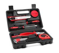 13 Piece Tool Kit, Small Hand Tools for Men Women, Mini Tool Set for Home with Plastic Tool box for Household, Repair, All Purpose