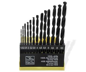 13 Pieces Basics High Speed Steel Drill Set, Drill Bits 3-13 mm for Stoneware, Glass, Tiles, Ceramics, Granite, Marble, Tile Drills, Water Drilling