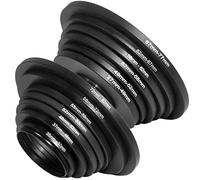 13 Pieces Filter Ring Adapter Set, Camera Lens Filter Metal Stepping Rings Kit (Includes 7+6 pcs Step Up Ring Se) Black