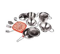 13 Pieces Kids Play Pots and Pans Toys Pretend Play Cookware Set Preschool Girls