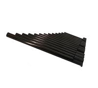 13 Pipes Black Panflute ABS Plastic Panpipes C Key Chinese Panflute Musical Instruments For Students Beginners Pan Flute (Color : Right)