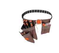 13 Pockets Electrician Waist Tool Bag Belt Polyester Pouch Utility Kits Holder Adjusts from 29in to 54in for Hardware for Electrician Carpenter