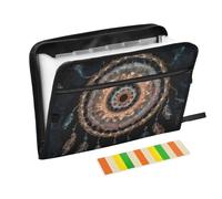 13 Pockets Expanding File Folder Colorful Dream-Cather Accordion Document Organizer with Sticky Labels Letter Size A4 Papers Expandable Filing Keeper Zipper Pouch Storage for Home School Office