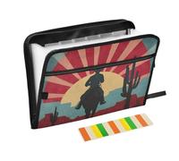 13 Pockets Expanding File Folder Mysterious Sun Accordion Document Organizer with Sticky Labels Letter Size A4 Papers Expandable Filing Keeper Zipper Pouch Storage for Home School Office