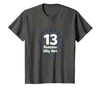 13 Reasons Why Not: Choose Life Inspirational Message T-Shirt, Kids, Asphalt, 8 Years