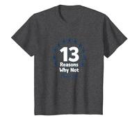 13 Reasons Why Not: Choose Life Inspirational Message T-Shirt, Kids, Dark Heather Grey, 3 Years