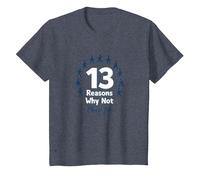 13 Reasons Why Not: Choose Life Inspirational Message T-Shirt, Kids, Heather Blue, 6 Years