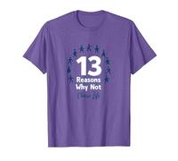 13 Reasons Why Not: Choose Life Inspirational Message T-Shirt, Men, Purple Heather, Medium