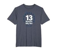 13 Reasons Why Not: Choose Life Inspirational Message T-Shirt, Men's Big and Tall, Heather Blue, 3X Tall
