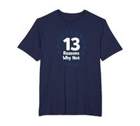 13 Reasons Why Not: Choose Life Inspirational Message T-Shirt, Men's Big and Tall, Navy, 5X Tall
