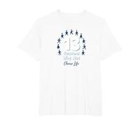 13 Reasons Why Not: Choose Life Inspirational Message T-Shirt, Men's Big and Tall, White, 5X Tall