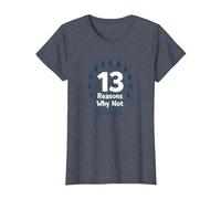 13 Reasons Why Not: Choose Life Inspirational Message T-Shirt, Women, Heather Blue, XL