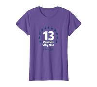 13 Reasons Why Not: Choose Life Inspirational Message T-Shirt, Women, Purple Heather, L