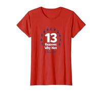 13 Reasons Why Not: Choose Life Inspirational Message T-Shirt, Women, Red, 3XL