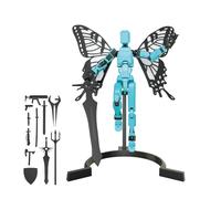13 Robots, 13 Action Figures Set, Printed 13 Movable Action Figures, Multi-Jointed 13 Lucky Puppet Joints Figures, Movable 13 Articulated Action Figure for and Children