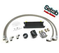 13 Rows Oil Cooler Kit + Steel Flex Hose For VW T5 2.0L TDI CFCA 180HP Bi-Turbo