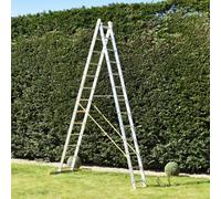 Trade Master Pro® 2 Section Combination Ladder | All in One Extension Ladder, Double Step Ladder | Aluminium | Anti Slip Stabiliser Bar | 150kg Weight Rating | EN131 Pro Certified | Size: 2x13