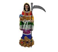 13" Santa Muerte Statue 7 Colors Holy Death Grim Reaper Siete Potencias Figure