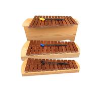 13-scale Orff soundbar professional adjustable high, medium and low frequency percussion instrument, fiberglass keys + rosewood hammers, portable music teaching instrument without tuning, with case(Co