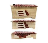 13-scale Orff soundbar professional adjustable high, medium and low frequency percussion instrument, redwood keys + redwood hammers, portable music teaching instrument without tuning, with case(Combin