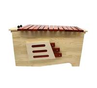 13-scale Orff soundbar professional adjustable high, medium and low frequency percussion instrument, redwood keys + redwood hammers, portable music teaching instrument without tuning, with case(Low pi