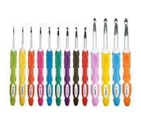 13 Sizes Crochet Hooks Set,Ergonomic Non-Slip Handle Crochet Hooks for Arthritic Hands,Extra Long Crochet Hooks Needles 2mm(B)-10mm(N)